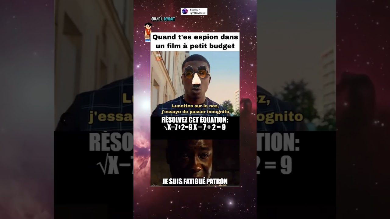 Impossible de résoudre cette équation... #memes #humour #viralshort #drole #funny 