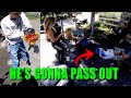 Rider Nearly Passes Out After Crash Slices Arm Open