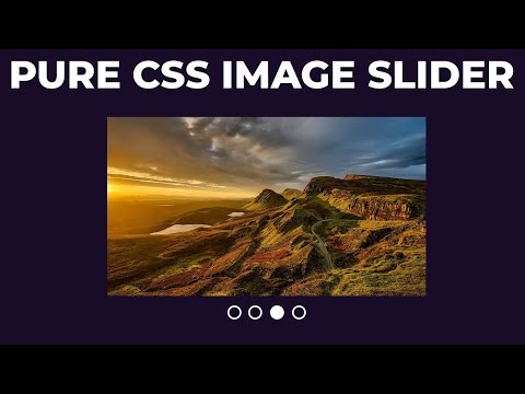 Pure CSS Image Slider Using Only HTML & CSS