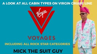 Virgin  Cabin Tour review  including all Insider, Sea Terrace Rock Star and Mega Rock Star Cabins