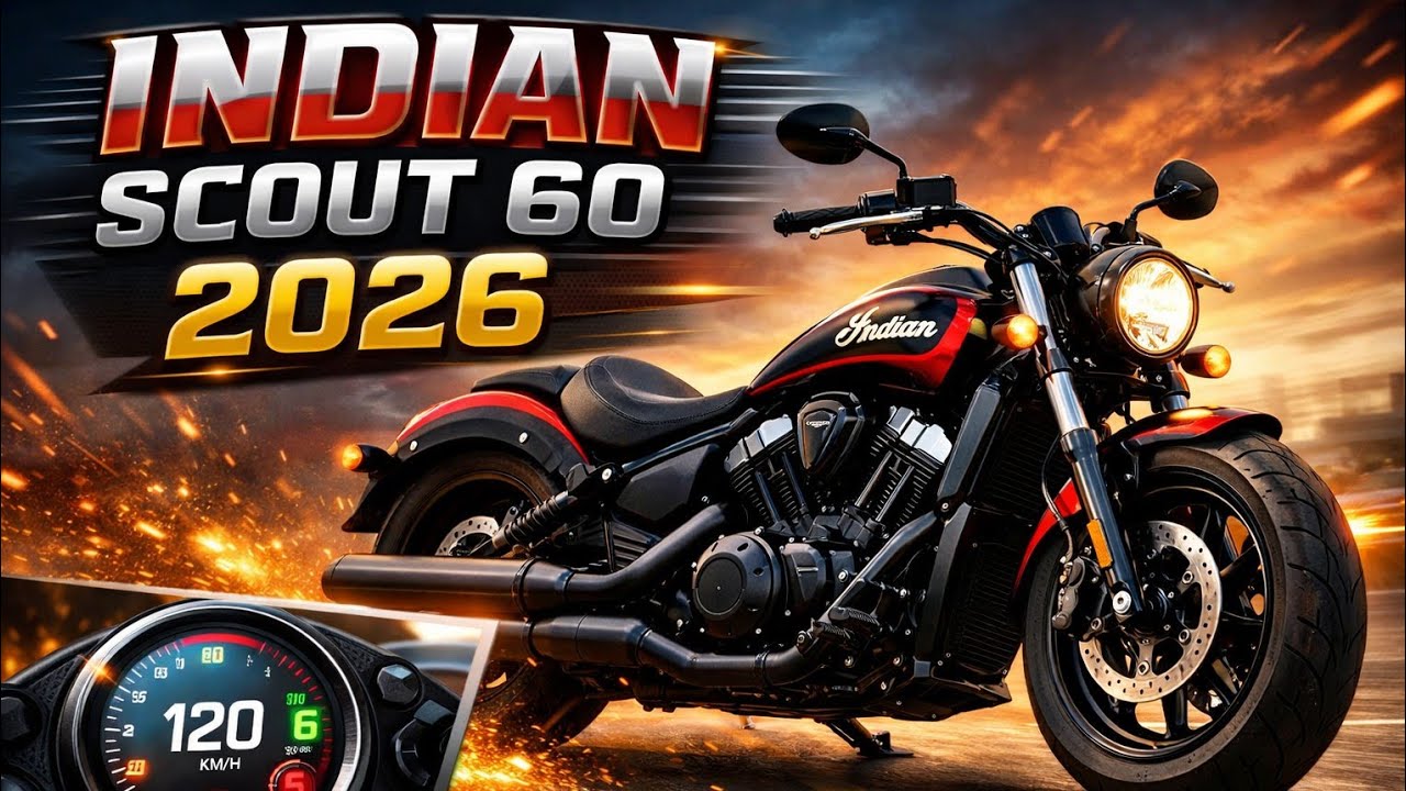 Обзор мотоцикла Indian Scout 60 2026 года 🔥 Мощность, стиль и реальные характеристики | TURBO RIDES