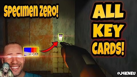 SPECIMEN ZERO ALL KEY CARD GUIDE! | WALKTHROUGH | HOW TO FIND ALL KEY CARDS!