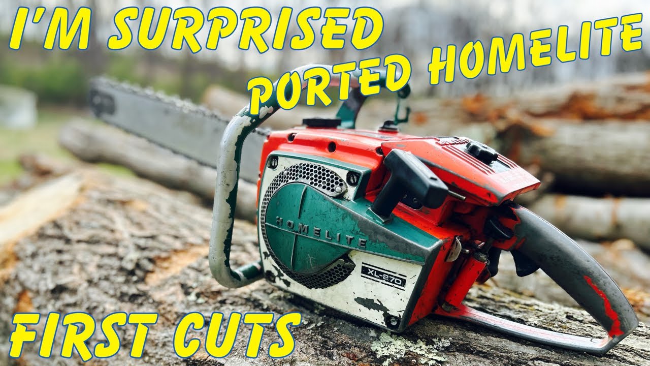 I'm Very Surprised! Ported Homelite XL-870 Makes Its First Cuts