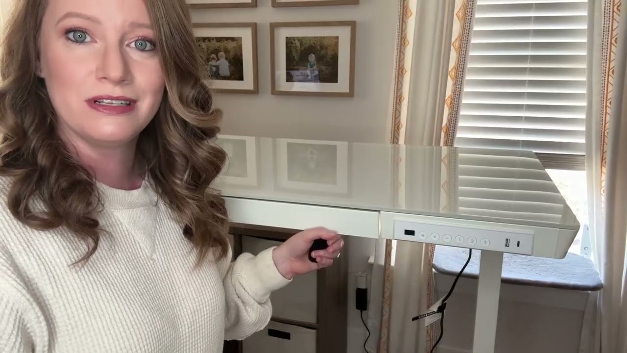 Marsail Electric Standing Desk | 48 x 24 Inch Adjustable Desk with USB Ports & Storage Drawer