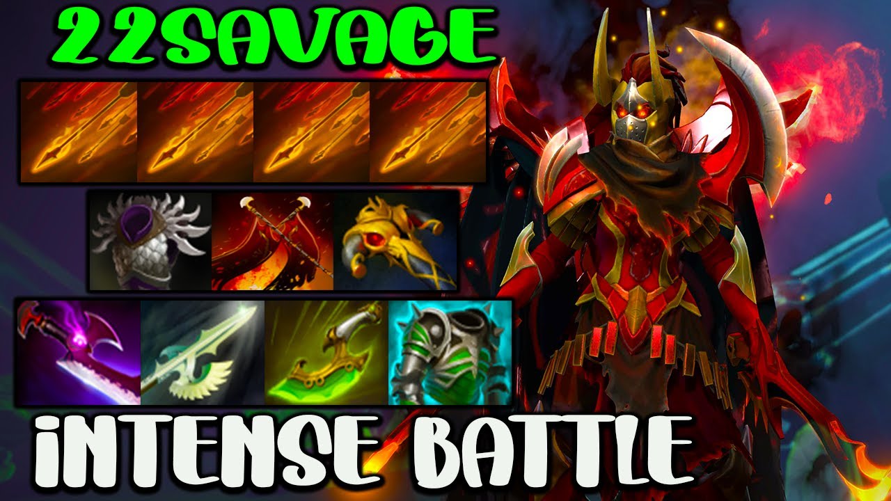 INSANE 22 SAVAGE [ Legion Commander ] INTENSE BATTLE - FULL TEAM FIGHT - DOTA 2 GAMEPLAY