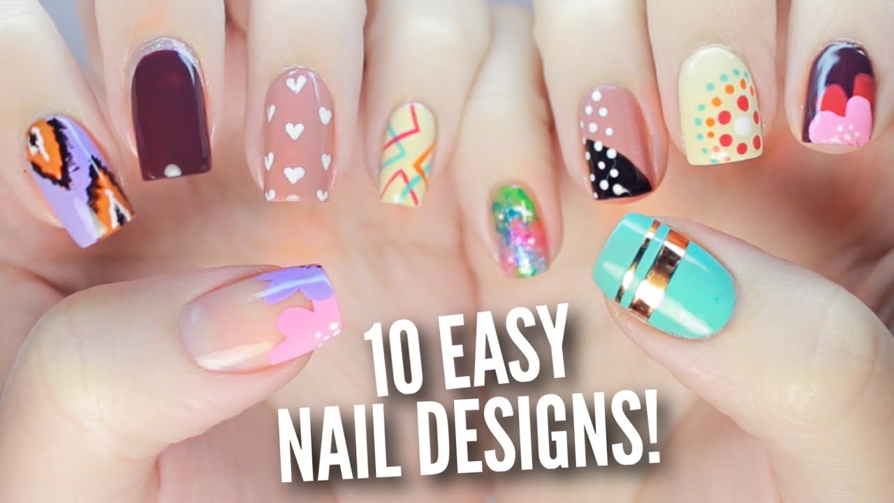 10 Easy Nail Art Designs For Beginners The Ultimate Guide 2 Youtube