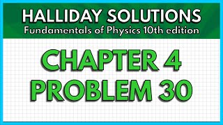 Celebrity HALLIDAY SOLUTIONS - CHAPTER 4 PROBLEM 30 - Fundamentals of Physics 10th Profile