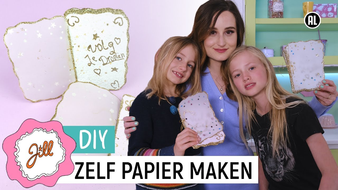 ZELF PAPIER MAKEN - DIY | Jill