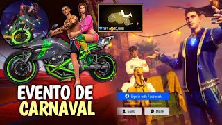 TUDO DO EVENTO DE CARNAVAL, EMOTE, SKIN GRÁTIS E NOVO EVENTO RAMADAN - FREE FIRE