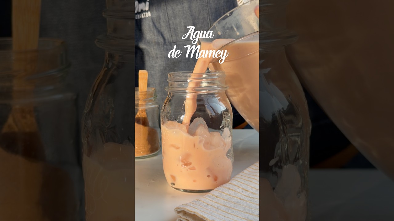 ✨ Agua de Mamey ✨#ASMR #mamey #aguafresca #aguademamey #mexico
