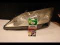 Testing a Turtle Wax Headlight Restoration Kit on a Lexus ES350 Xenon Headlight