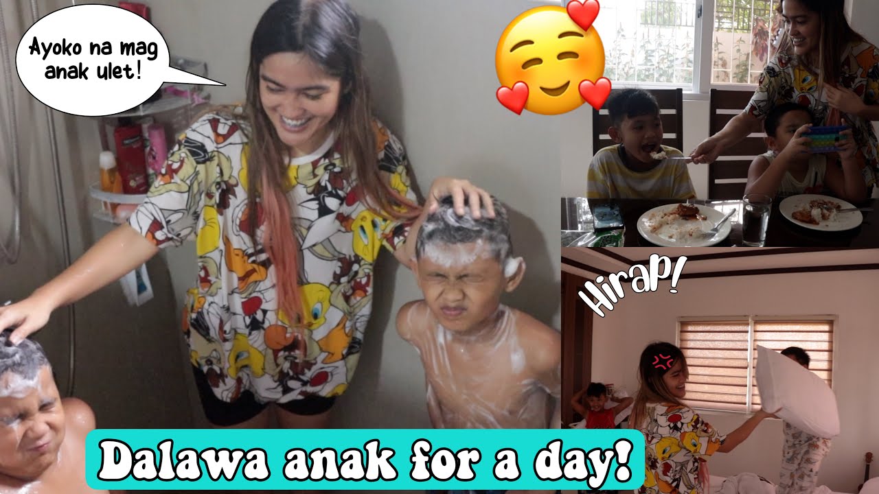DALAWANG ANAK FOR A DAY! | ANG HIRAP!
