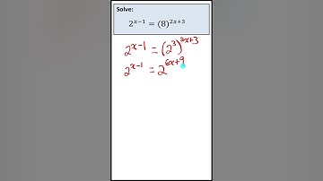Solve an Exponential Equation | jensenmath.ca #maths #math #exponents