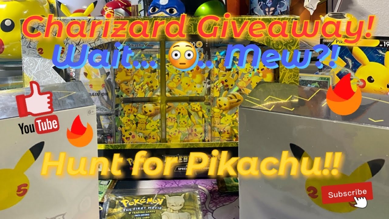 *New Pokémon Celebrations!* | Charizard hunt and Giveaway for you! | Pikachu! 