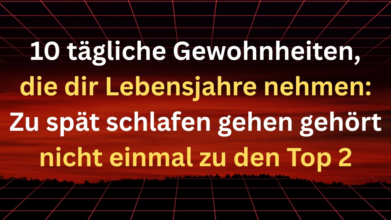 10 Gewohnheiten, die nach dem 60. Lebensjahr harmlos wirken… aber dich langsam töten