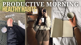 PRODUCTIVE MORNING ROUTINE | habit stacking for a healthier, happier, life