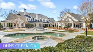 Lakefront Home With A Guest House   Pool North of Atlanta FOR SALE | 6 BEDS | 5  BATHS | 10,962 SQFT