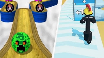 Going Balls vs Tall Man Run 274 ! iOS Android new Max Level Game Trailer gaming gameplay