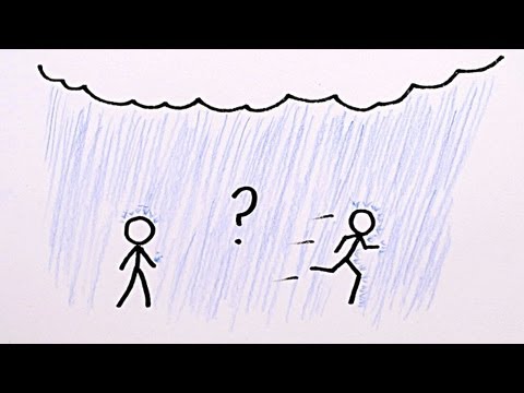 Is it Better to Walk or Run in the Rain?