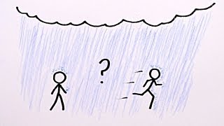 Is it Better to Walk or Run in the Rain?