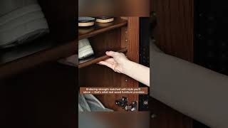 Oak Shoe Cabinet Does It All #ShoeCabinet #EntrywayFurniture #OakFurniture