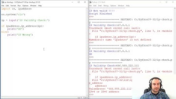 How To Check IP Address Validity with Python