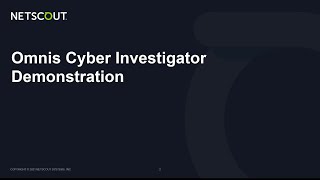 Demo: Protecting Digital Infrastructure with Omnis Cyber Investigator