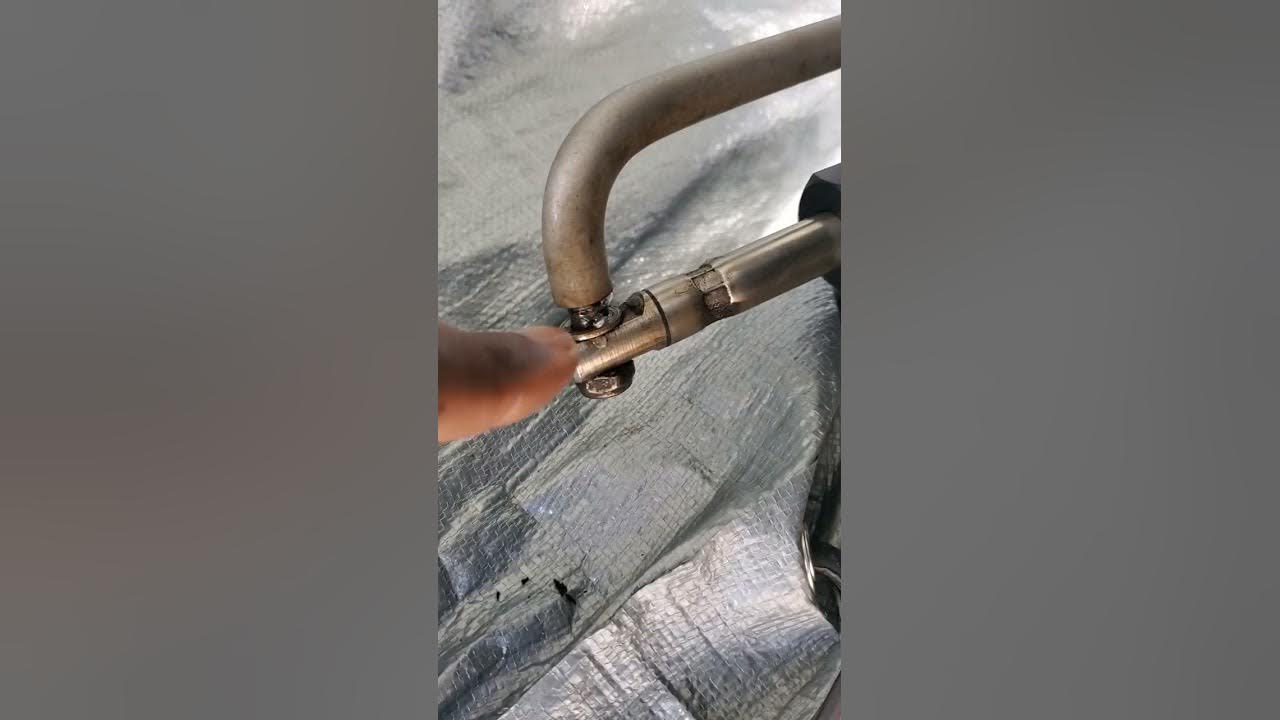 How to install a boat steering cable grease fitting YouTube