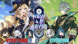 Navia Plunge & Alhaitham Hyperbloom | NEW 4.6 Spiral Abyss | F12 [9★] (Genshin Impact)