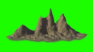 Desert Rocks In Green Screen Free Stock Footage