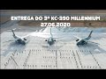 Terceira aeronave KC-390 Millennium é incorporada à frota da FAB