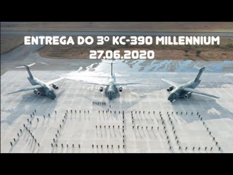 Terceira aeronave KC-390 Millennium é incorporada à frota da FAB