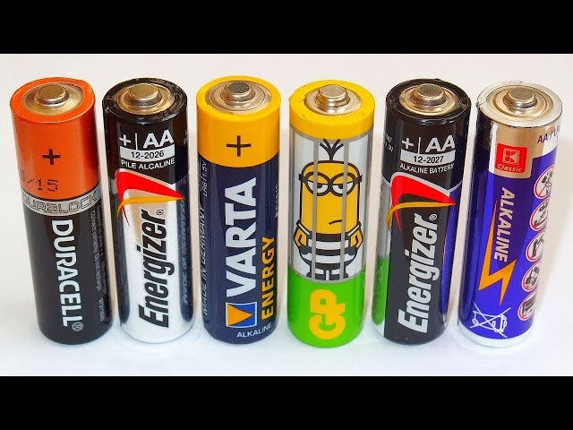 AA Alkaline Battery Capacity Test - Duracell, GP, Varta, Energizer, ...