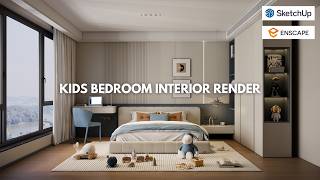 How to Render a Realistic Kids Bedroom in Enscape