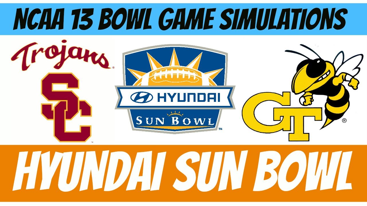 Hyundai Sun Bowl - USC vs Georgia Tech (NCAA 13 Simulation)