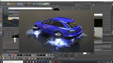 Cinema 4d Turbulence fd Flying car Tutorial