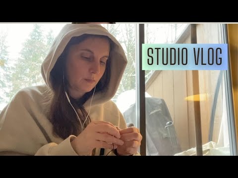 January Studio Vlog | Snowy Stitching