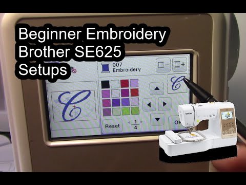 Brother SE625 - Beginner Embroidery - Setups - Christopher Nejman