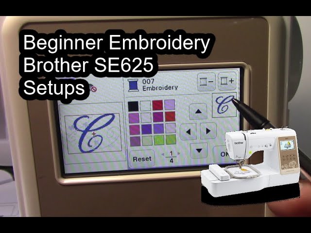 How To Thread Brother SE625 Embroidery Machine
