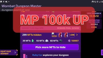 Mining Power UP Wombat Dungeon Master