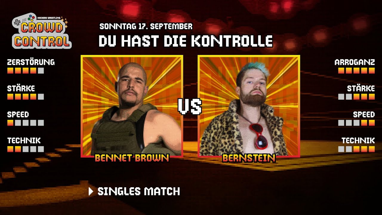 FULL MATCH | Bennet Brown vs Matthias Bernstein | Crowd Control 2023