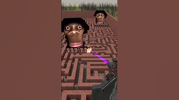 Destroying Hi My Name Is Aughh in Big Maze Nextbot Gmod