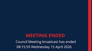 Council Member's Agenda Briefing Tuesday 14 April 2026