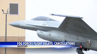 Fog forces flight delays, cancellations