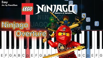 [Easy] Ninjago Overture - Ninjago | Piano Tutorial