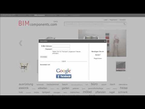 ArchiCAD 16 - BIMcomponents - 8 - BIM Components-Portal: An- und Abmeldung