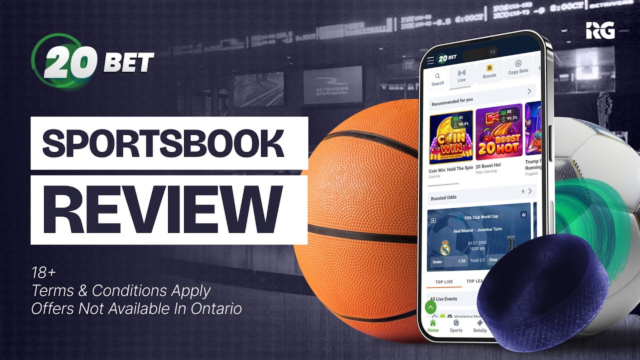 20Bet app felület képe