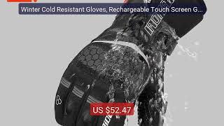Winter Cold Resistant Gloves, Rechargeable Touch Screen Glo... — Top Pick 2026 | Unbeatable Price!