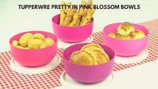 Tupperware Pretty In Pink Blossom Bowls