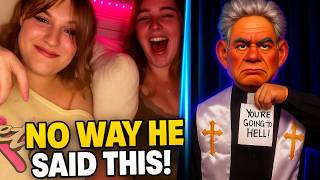 Puppet Priest Tell Strangers Their Going To Hell!  😱